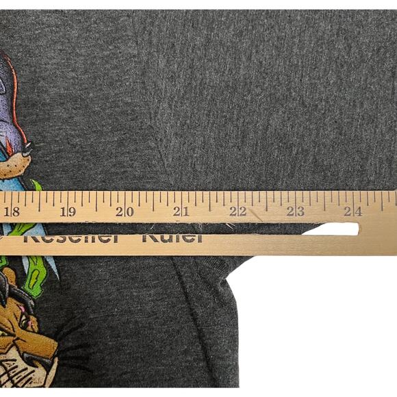 Disney Villains Graphic T-Shirt Size Large - Charcoal Tee with Iconic Villains - Picture 7 of 8